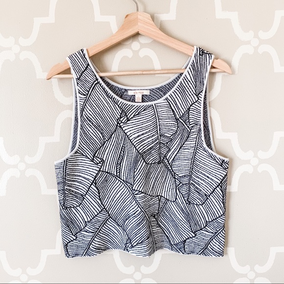 Ella Moss Tops - Ella Moss Palm Leaf spring Tank Top